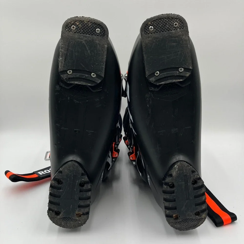 Rossignol Speed 90 Mens Alpine Ski Boots Black Orange Mondo 30.5-31.0 348mm